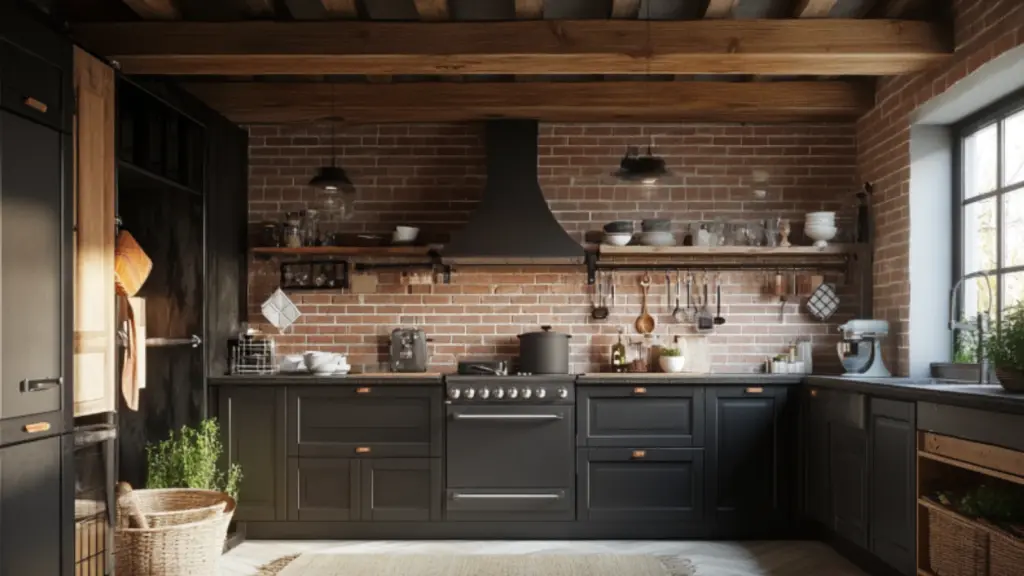 Dark Cabinet Ideas for Modern Farmhouse Kitchens