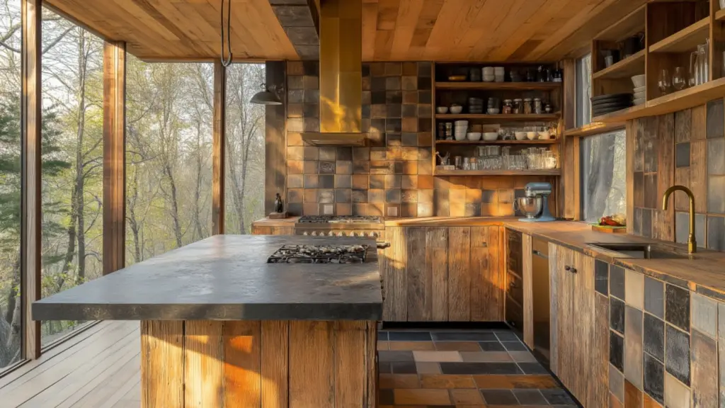 Modern Earthy Kitchen Ideas with a Rustic, Natural Touch for a Warm and Inviting Space