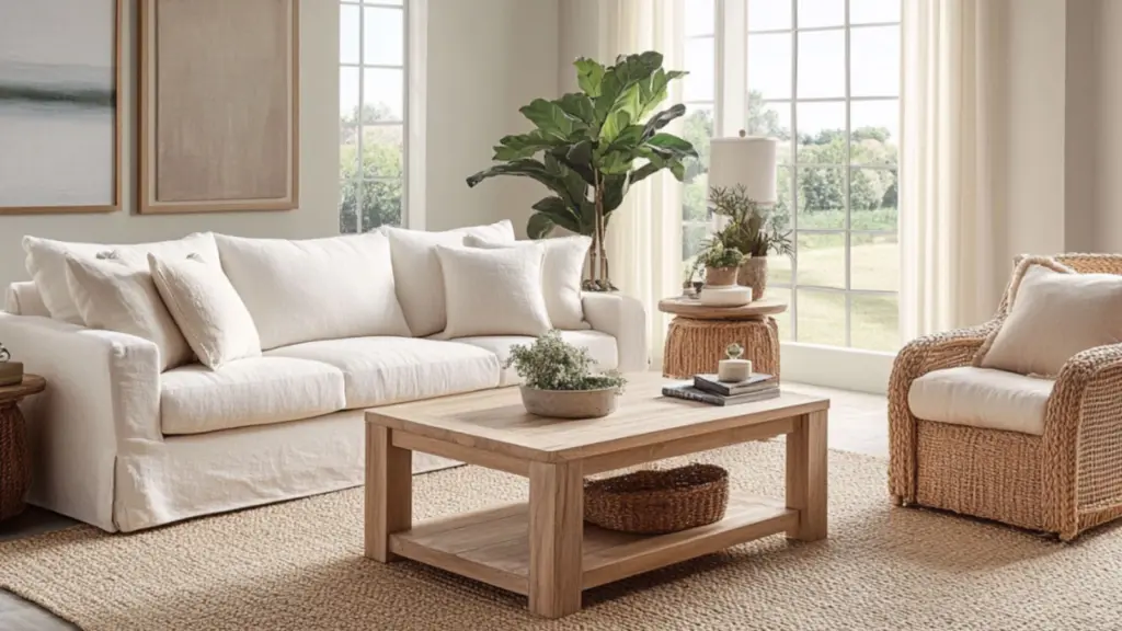 Neutral Color Living Room Inspiration That Feels Light and Airy