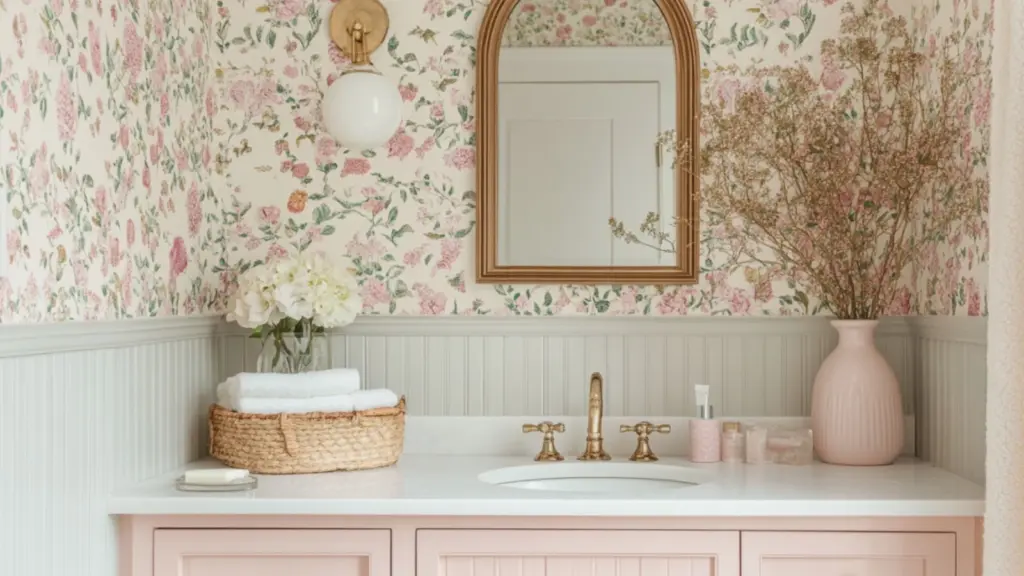 Soft and Romantic Vintage Bathroom Ideas in Pastel Tones for a Charming Retreat