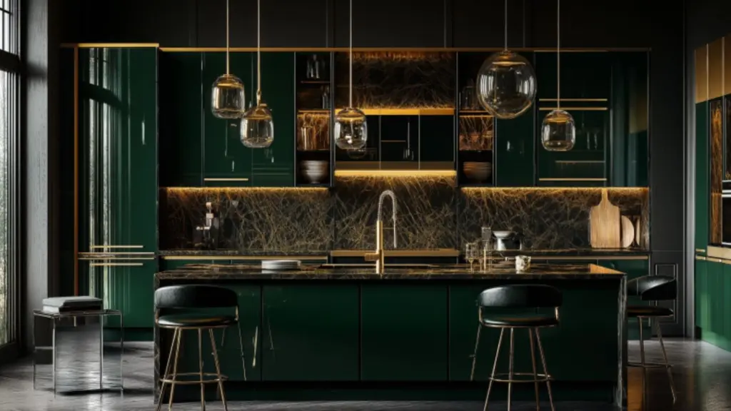 How to Make a Dark Green Kitchen Feel Bright and Airy