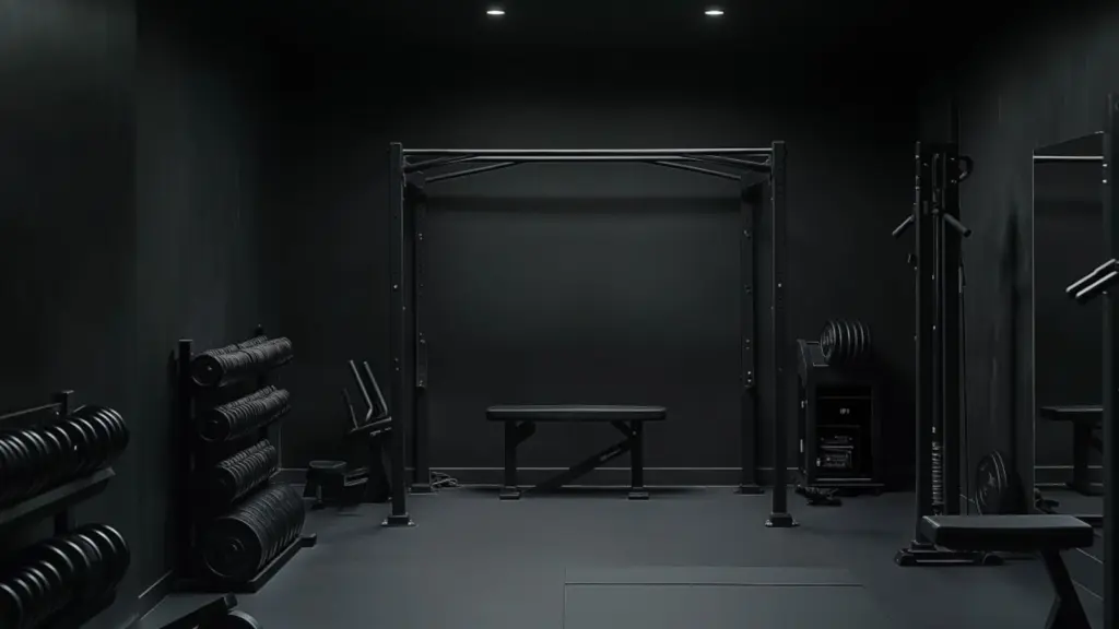 Luxury Black Garage Gym Designs for High-End Homes