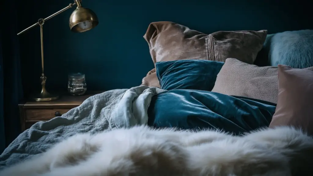 Dreamy Dark Feminine Bedroom Ideas with Layered Lighting and Texture