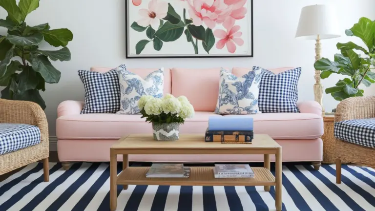 Modern Preppy Living Room Ideas for a Light, Happy Home