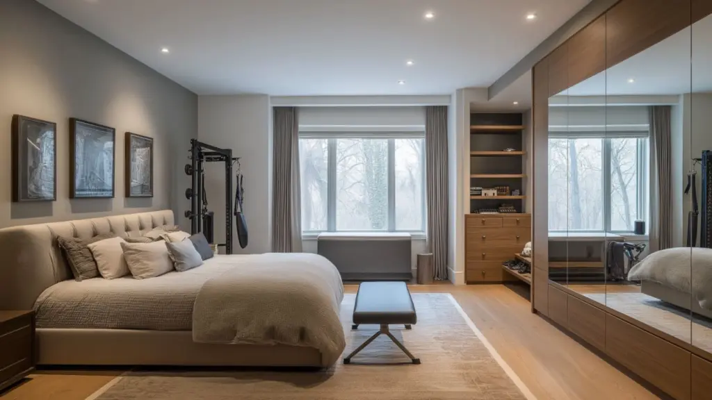 Cozy Yet Powerful: Home Gym Design Ideas You’ll Love Using Daily in Your Bedroom