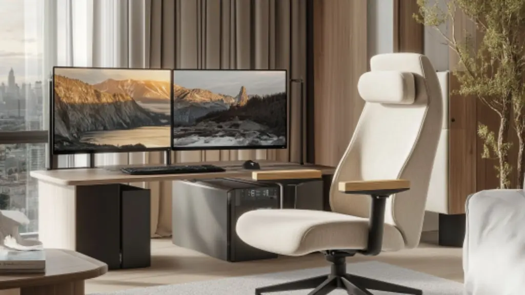 Work From Home Set Up with Dual Monitors: Maximize Efficiency and Comfort in Your Living Room