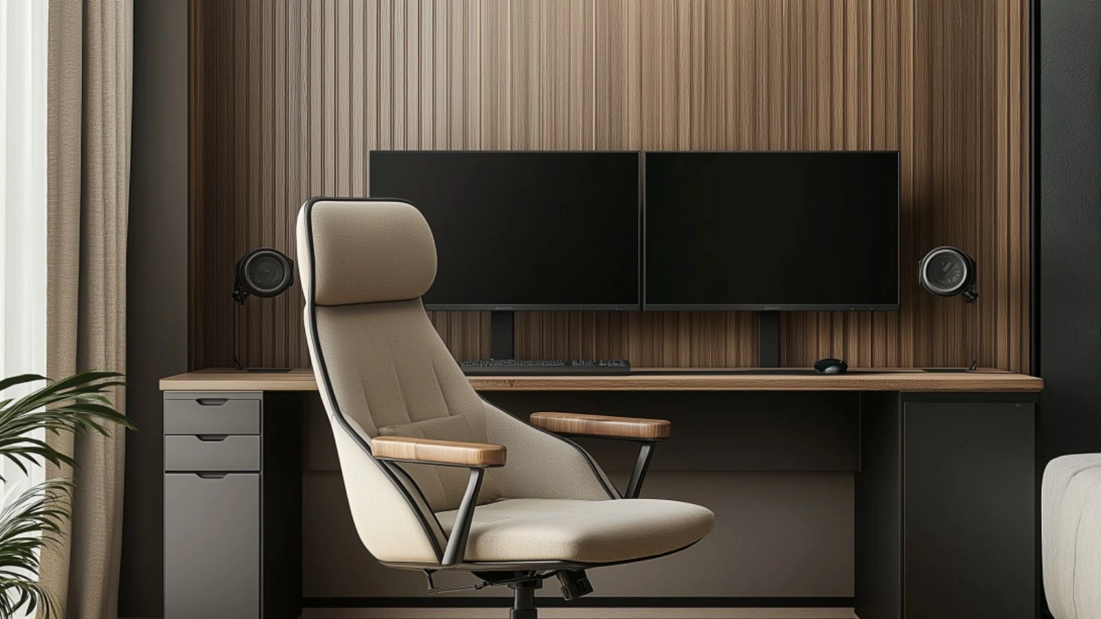 Work From Home Set Up with Dual Monitors: Maximize Efficiency and Comfort in Your Living Room