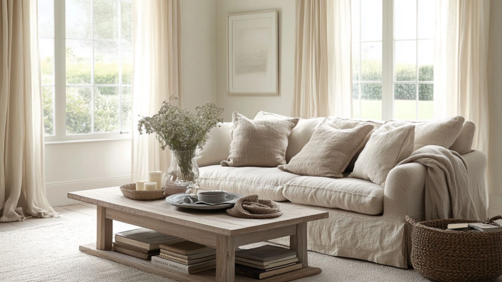 Neutral Color Living Room Inspiration That Feels Light and Airy