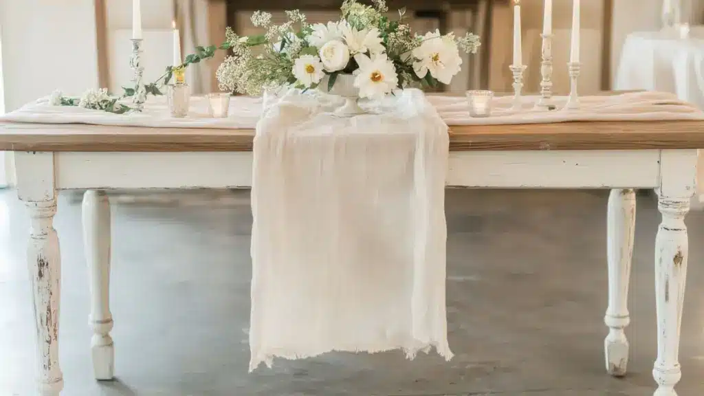 Neutral Guest Book Table Decor for a Classic Look That Blends Elegance and Simplicity