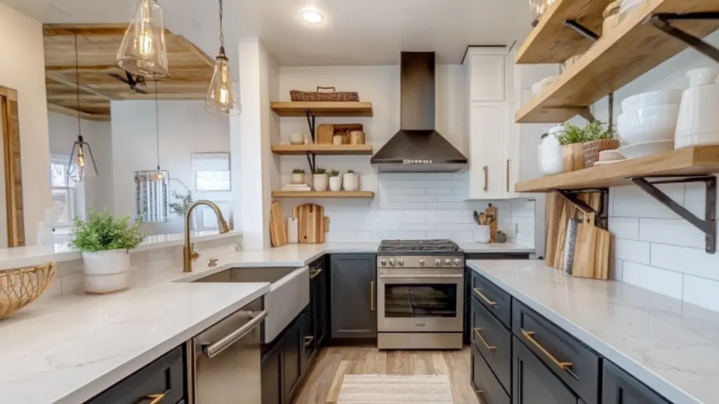 Dark Cabinet Ideas for Modern Farmhouse Kitchens