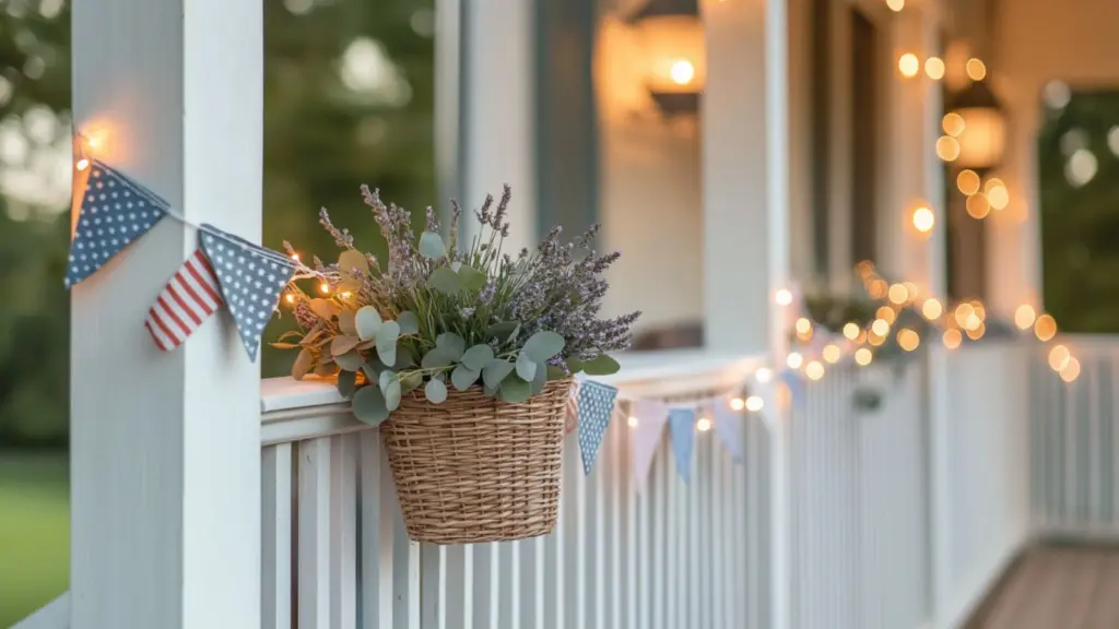 Simple Farmhouse Patriotic Decor for a Cozy Summer Home