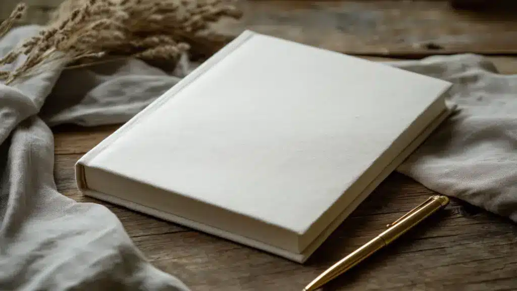 Neutral Guest Book Table Decor for a Classic Look That Blends Elegance and Simplicity
