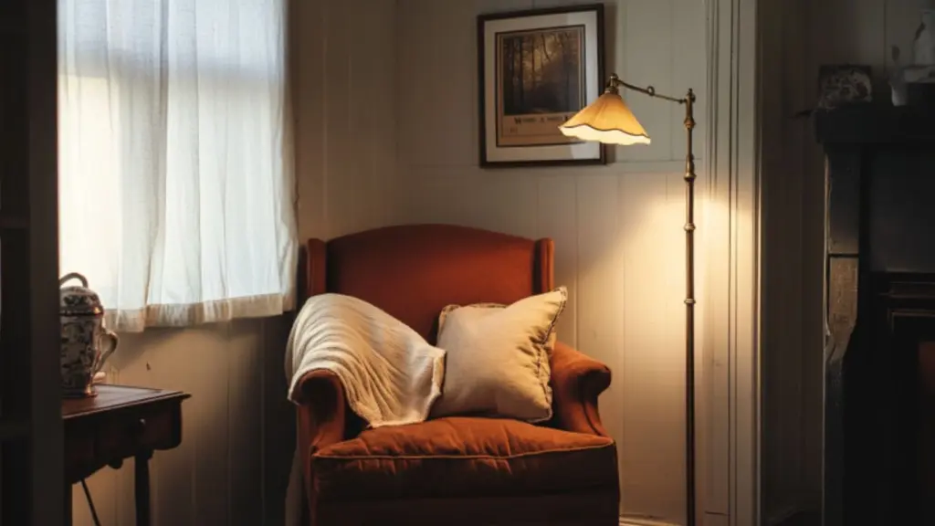 Cozy Reading Corners in a Vintage Cottage Living Room