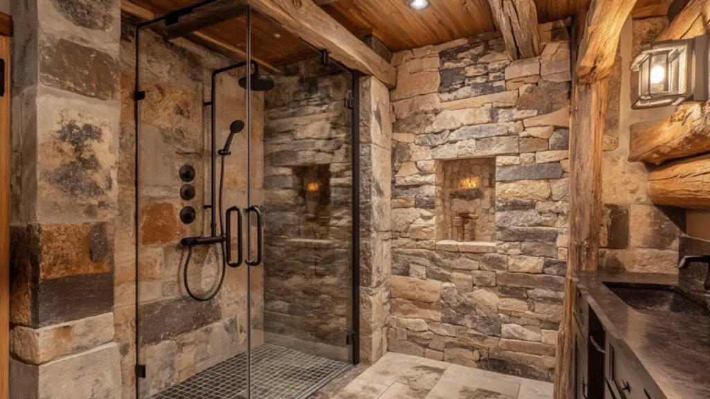 Gorgeous Rustic Walk In Shower Ideas for a Spa-Like Retreat at Home
