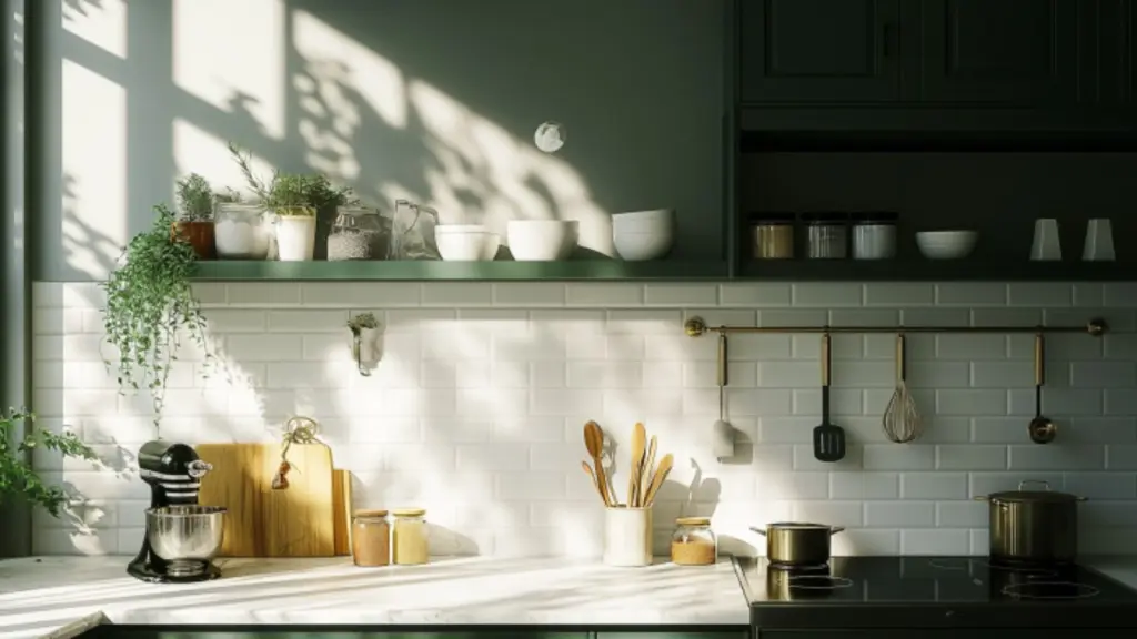 How to Make a Dark Green Kitchen Feel Bright and Airy