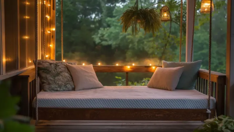 How to Build a Comfortable DIY Porch Swing Bed for the Perfect Seasonal Retreat
