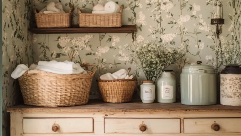 Vintage Laundry Room Ideas to Inspire Your Bathroom Decor with Timeless Charm