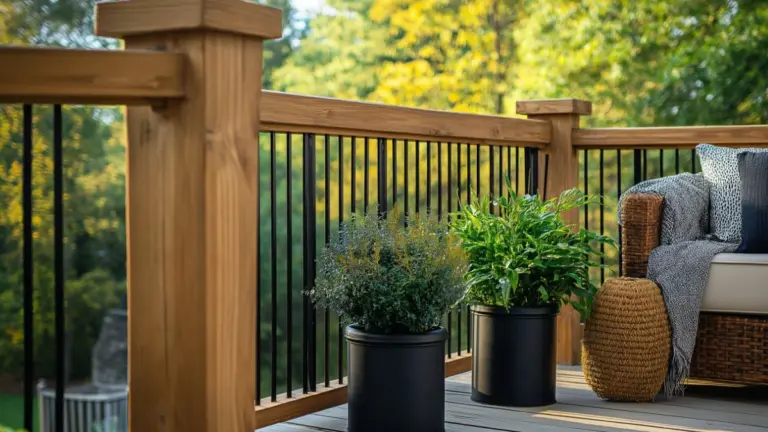 Porch Railing Ideas with a Twist: Mixing Materials and Textures