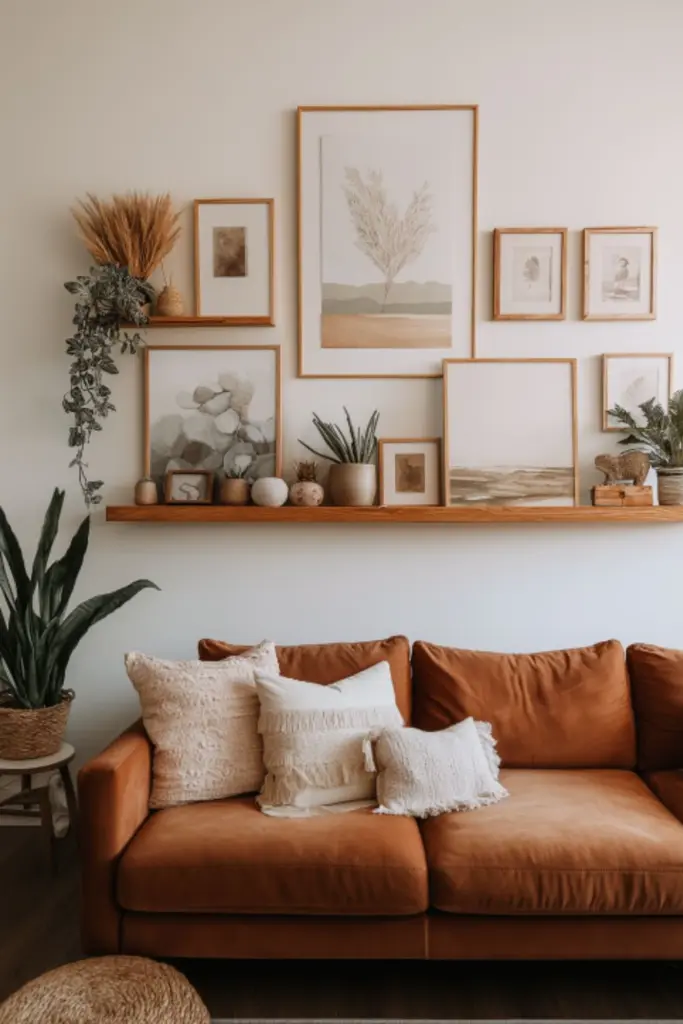 Stylish Living Room Decor Ideas with a Brown Couch as the Chic Focal Point