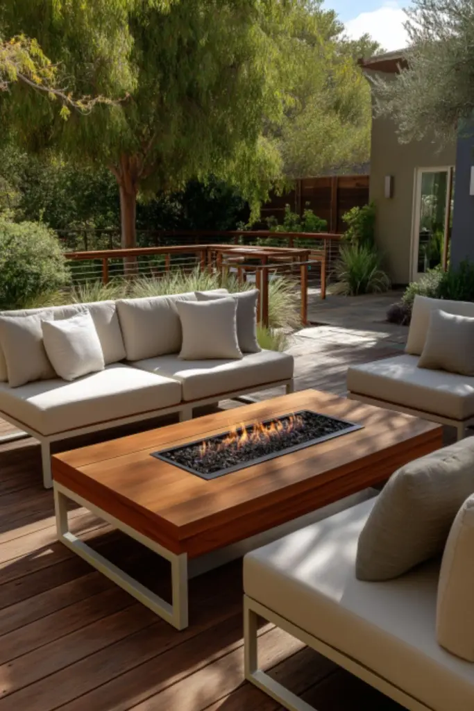 Contemporary Outdoor Fire Pit Seating Ideas with Modular Furniture for Modern Living