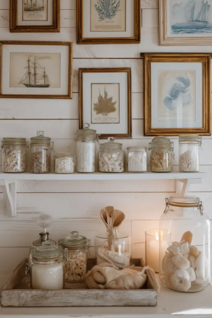 Charming Beach Bathroom Ideas with Vintage Touches and Soft Linens
