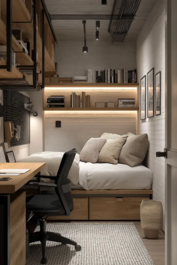 Design a Productive Boys Dorm Room with Study and Desk Zones for Maximum Focus and Comfort