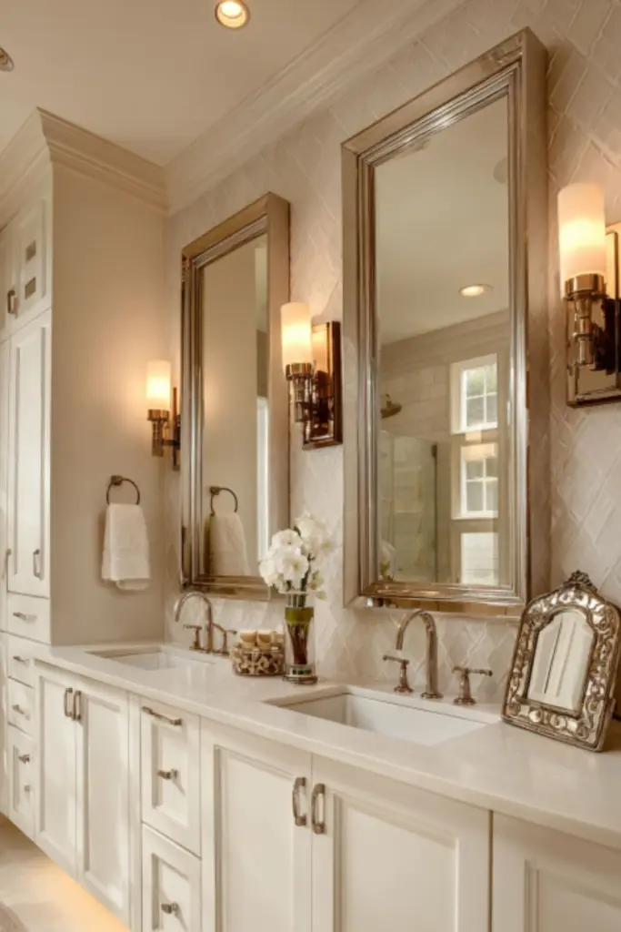Elegant Bathroom Counter Decor Ideas for Double Vanities That Balance Beauty and Function