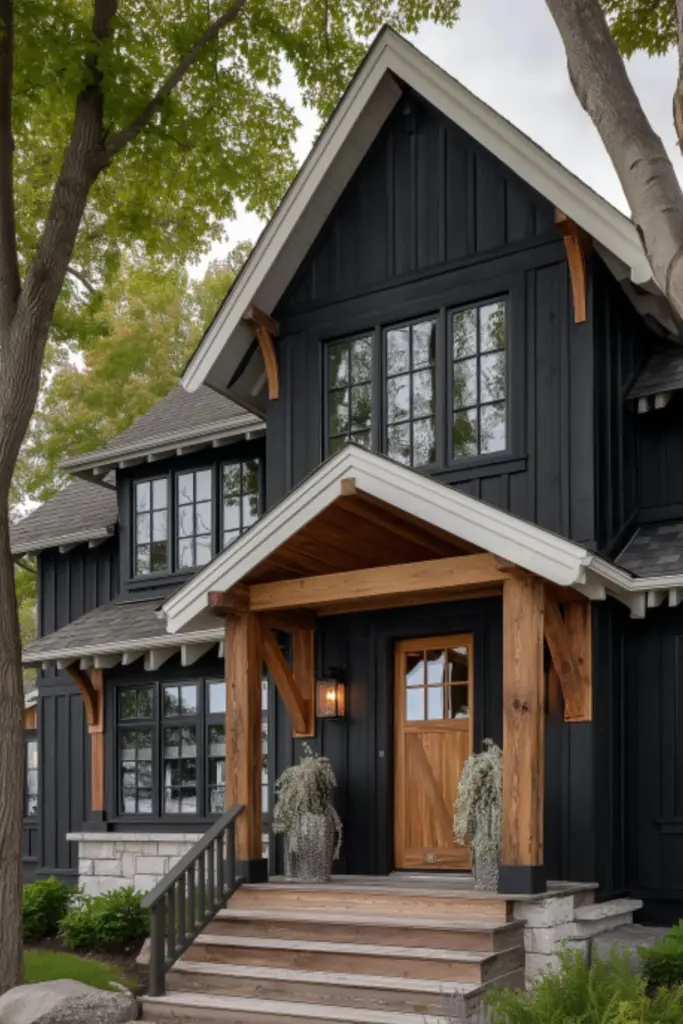 Bold & Beautiful: Black Farmhouse Paint Ideas for Entry and Exterior Transformation