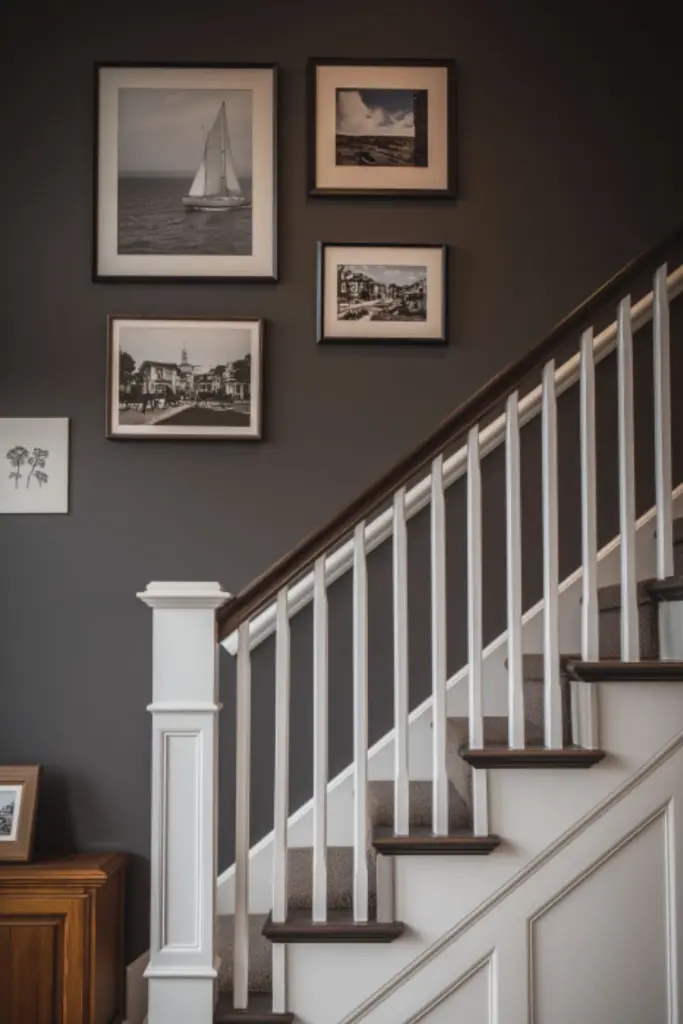 Luxury Staircase Wall Design with Moulding Details: Timeless Elegance for Modern Homes
