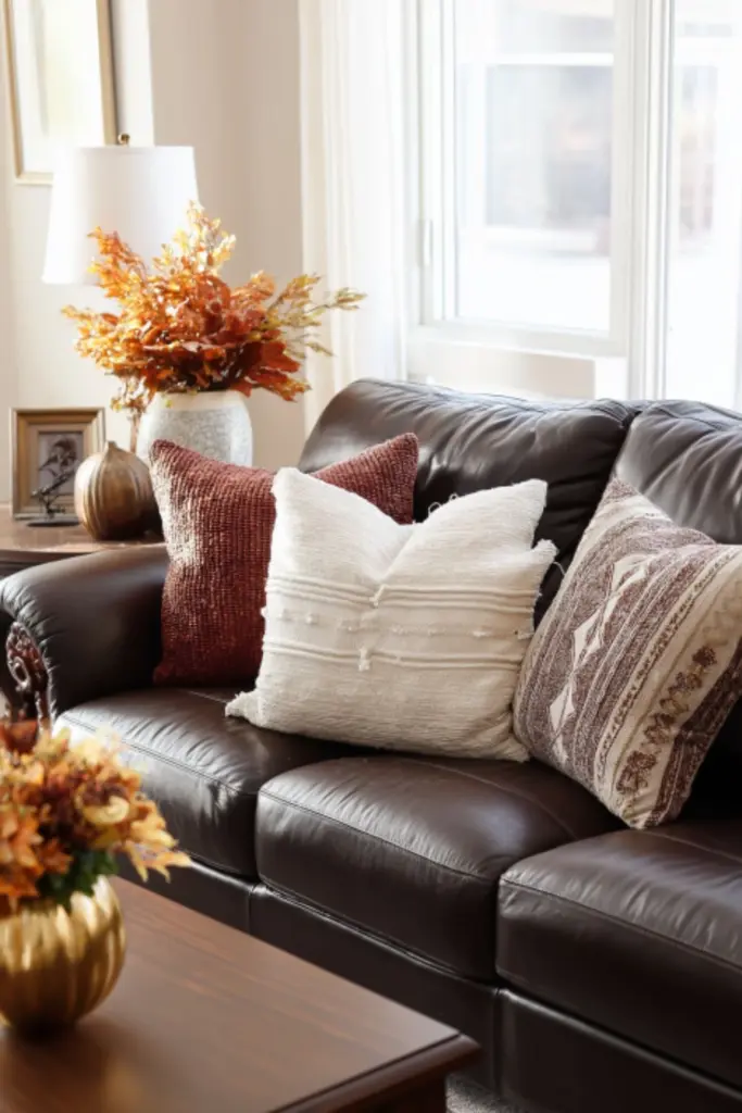 How to Style Brown Couch Decor for a Cozy Fall Living Room Makeover