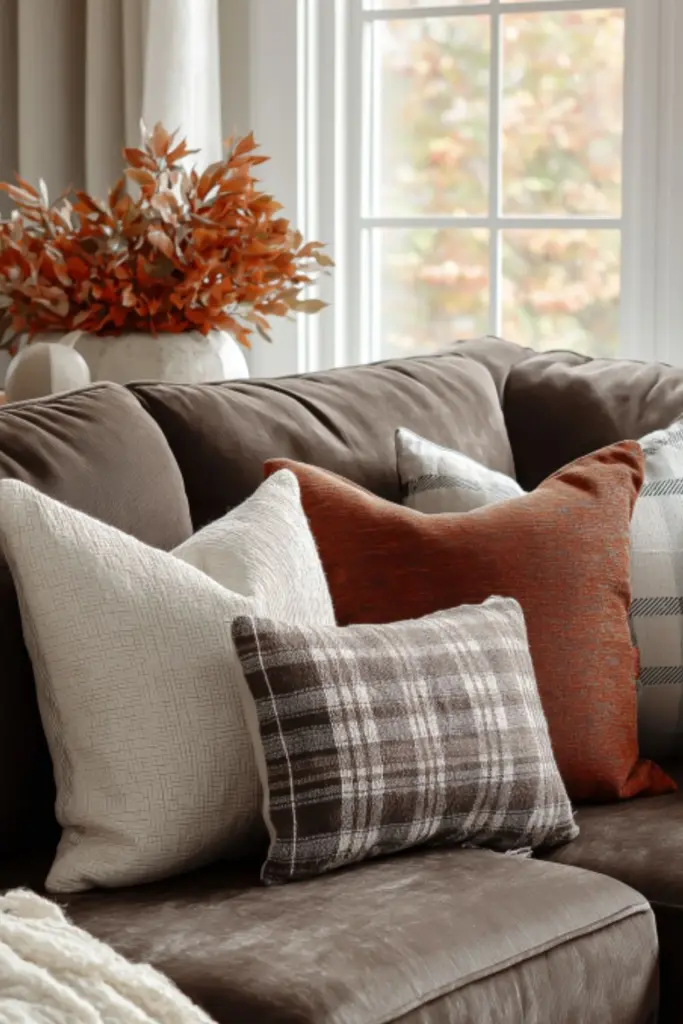 How to Style Brown Couch Decor for a Cozy Fall Living Room Makeover