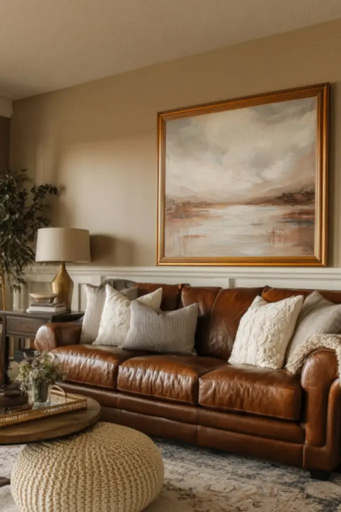 Stylish Brown Leather Couch Living Room Decor Ideas You’ll Absolutely Adore