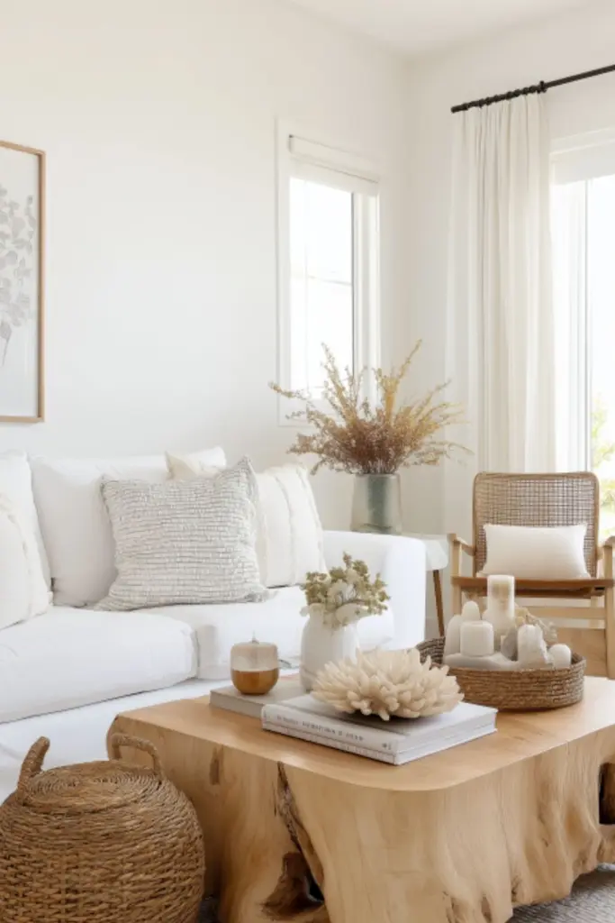 Earthy Accents That Pop on a White Couch: Natural Home Decor Ideas That Warm Up Any Space