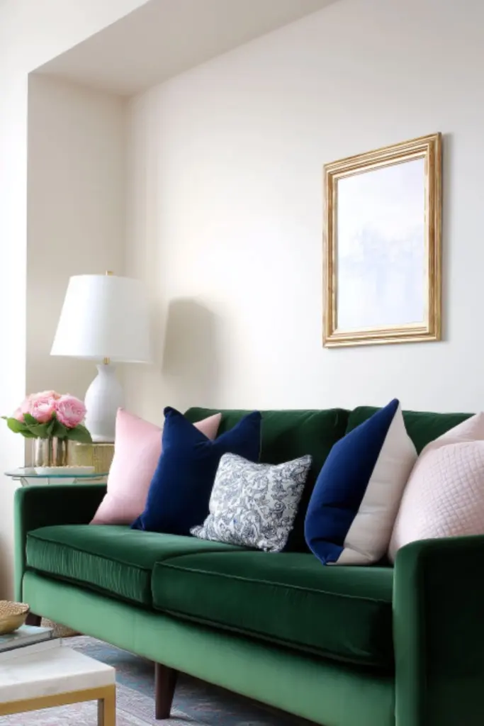 Elegant Green Couch Living Room Makeovers on a Budget That Feel High-End
