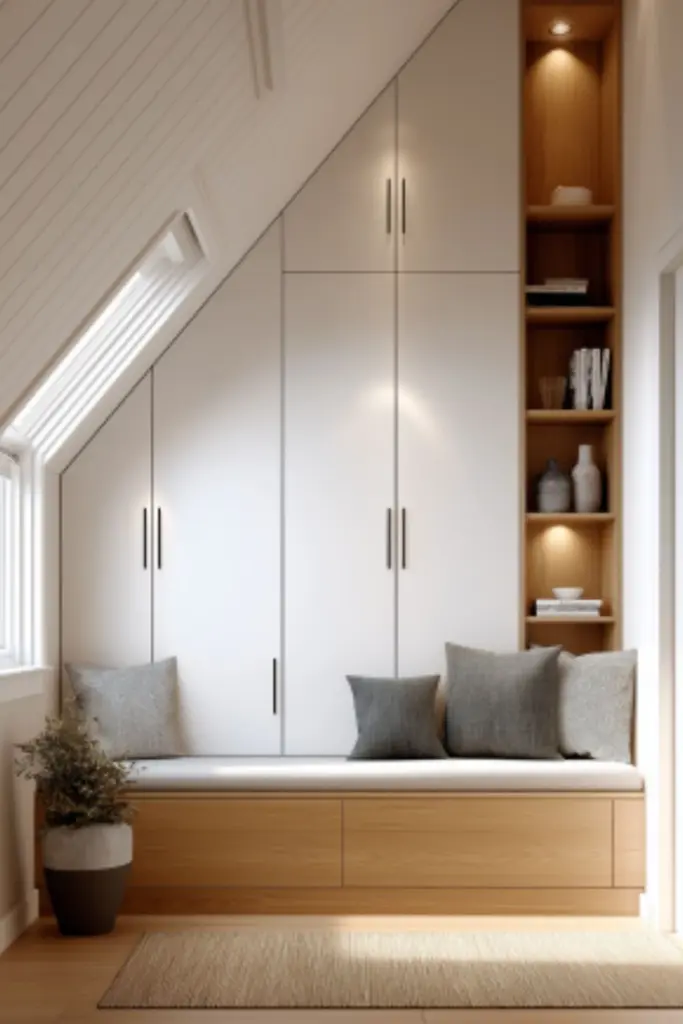 Dreamy Stockholm Bedroom Setup with Attic Charm: Light-Filled Scandinavian Design