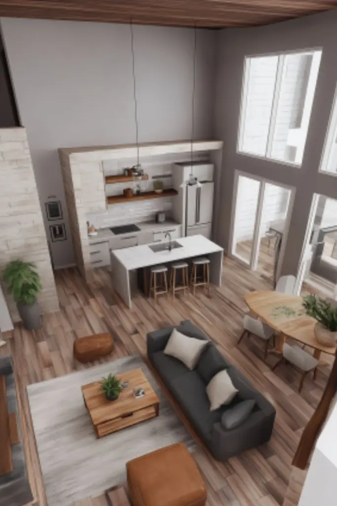 Open Concept Bloxburg Living Room Kitchen Combo: Stylish Gameplay Build Ideas