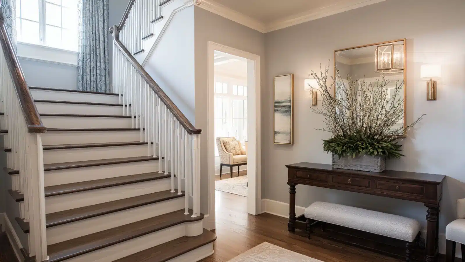 Transitional Entry Foyer Design: How to Blend Modern and Traditional Style Seamlessly