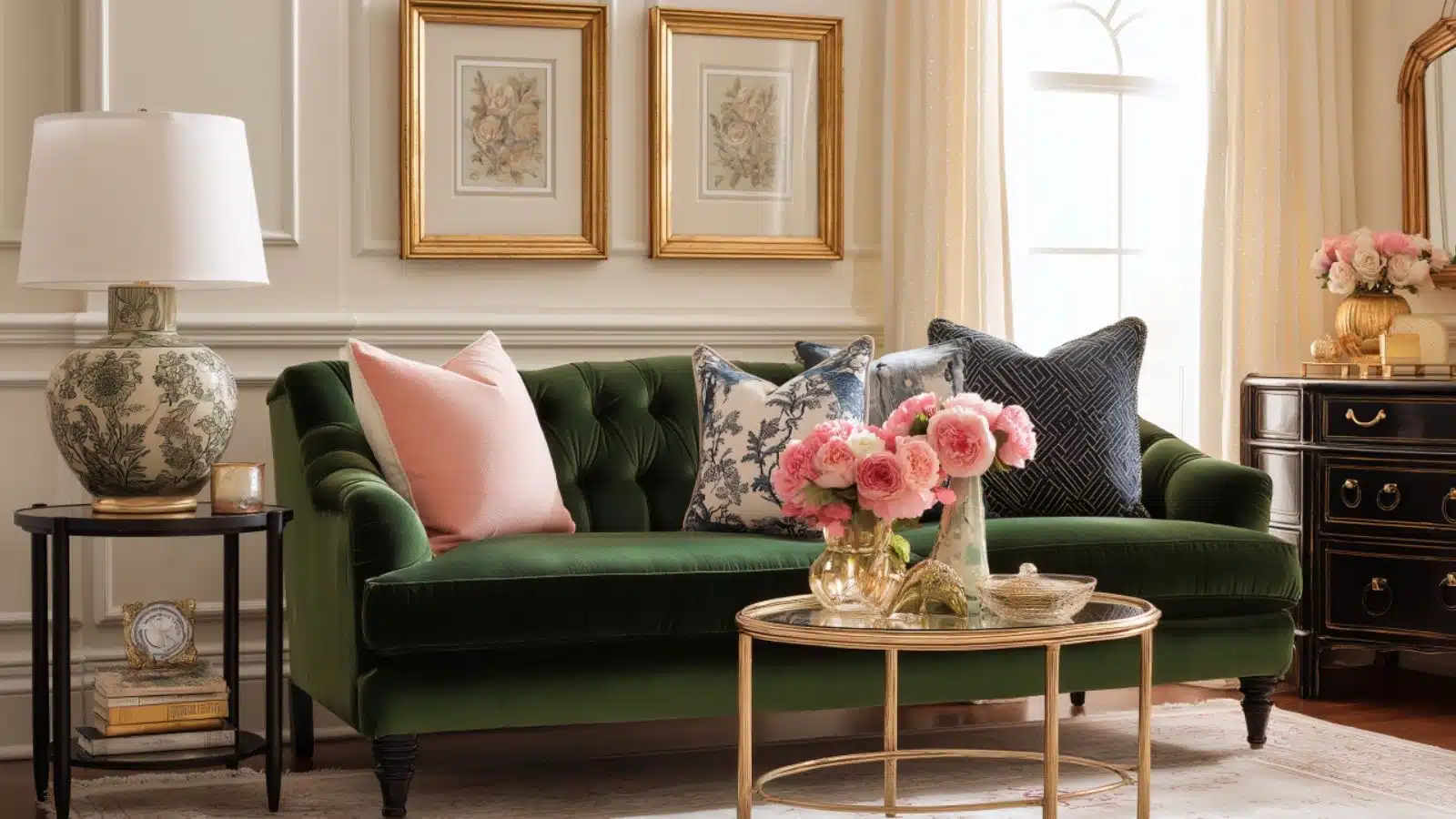 Elegant Green Couch Living Room Makeovers on a Budget That Feel High-End
