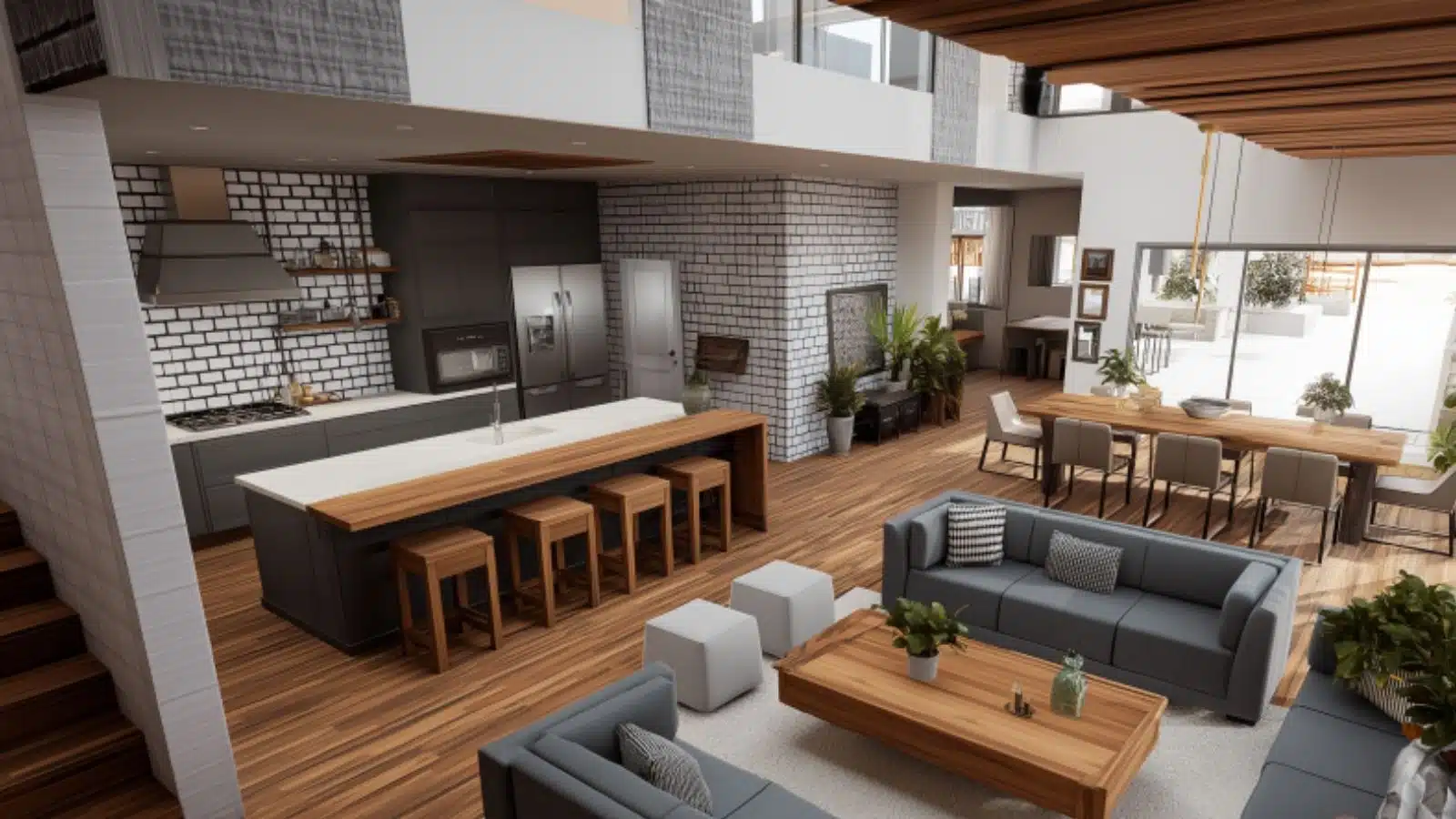 Open Concept Bloxburg Living Room Kitchen Combo: Stylish Gameplay Build Ideas