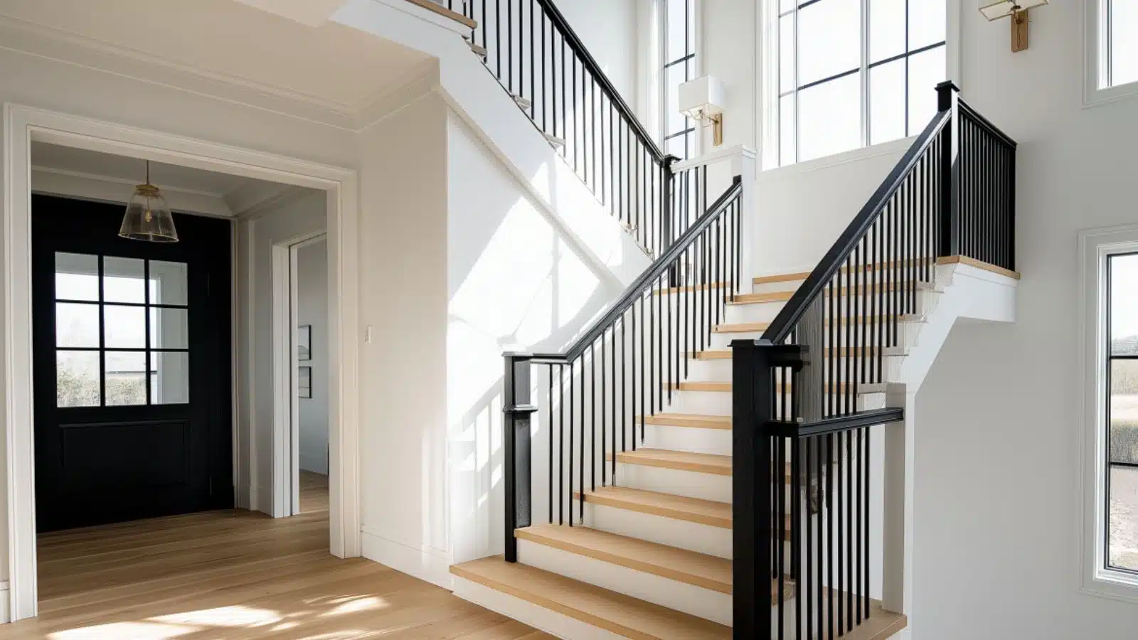 DIY Black Stair Railing Paint Project for a Quick Makeover: Modern Style on a Budget