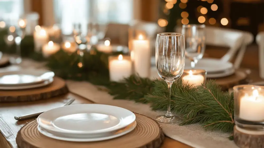 Cozy Farmhouse Christmas Decor with Natural Accents and Vintage Charm