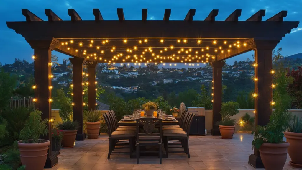 Creative Ways to Hang Patio String Lights for a Magical Evening Ambiance
