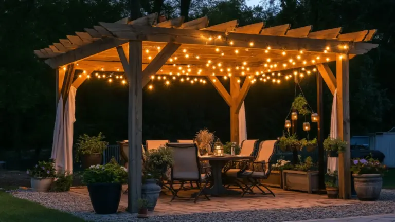Creative Ways to Hang Patio String Lights for a Magical Evening Ambiance