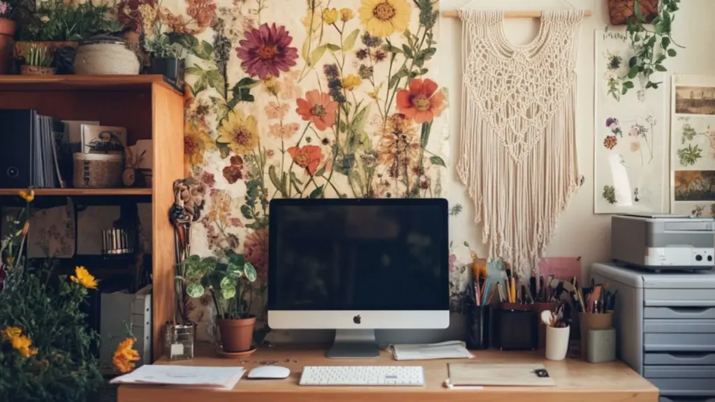 DIY Cottagecore Office Projects for a Whimsical Workspace