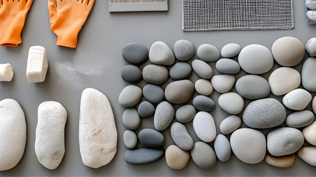 DIY Pebble Mosaic: From Patio to Indoor Accent Walls