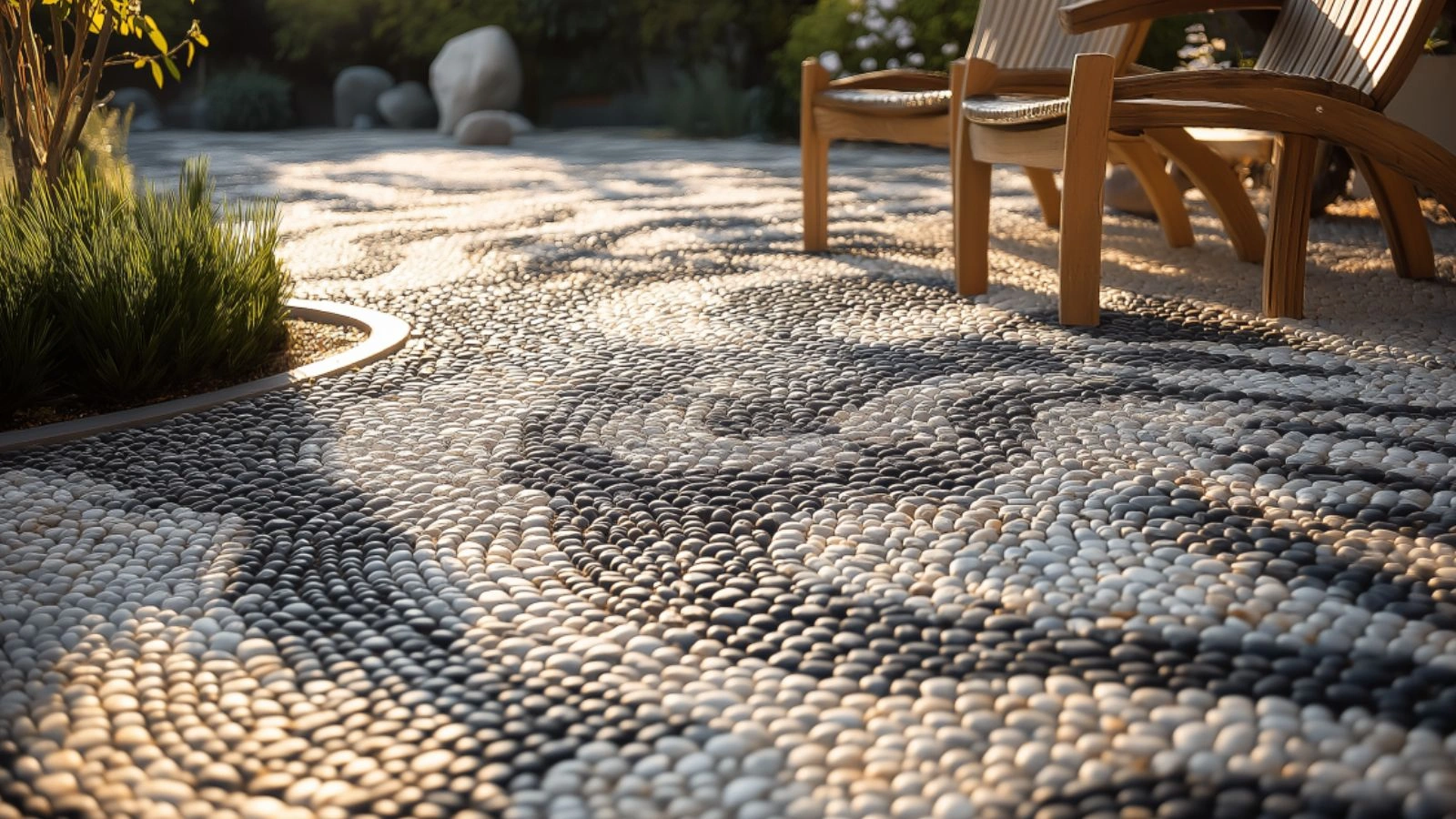 DIY Pebble Mosaic: From Patio to Indoor Accent Walls