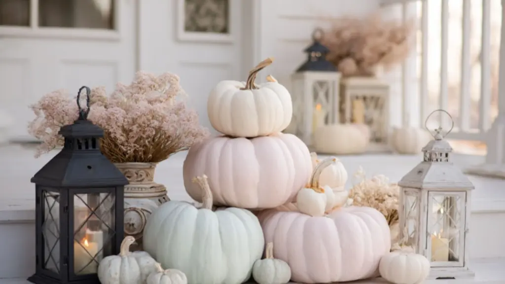 Pastel Outdoor Halloween Decorations for a Chic and Stylish Look