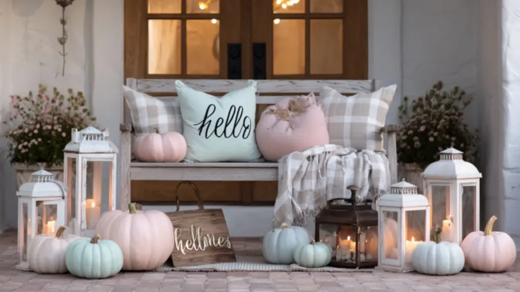 Pastel Outdoor Halloween Decorations for a Chic and Stylish Look