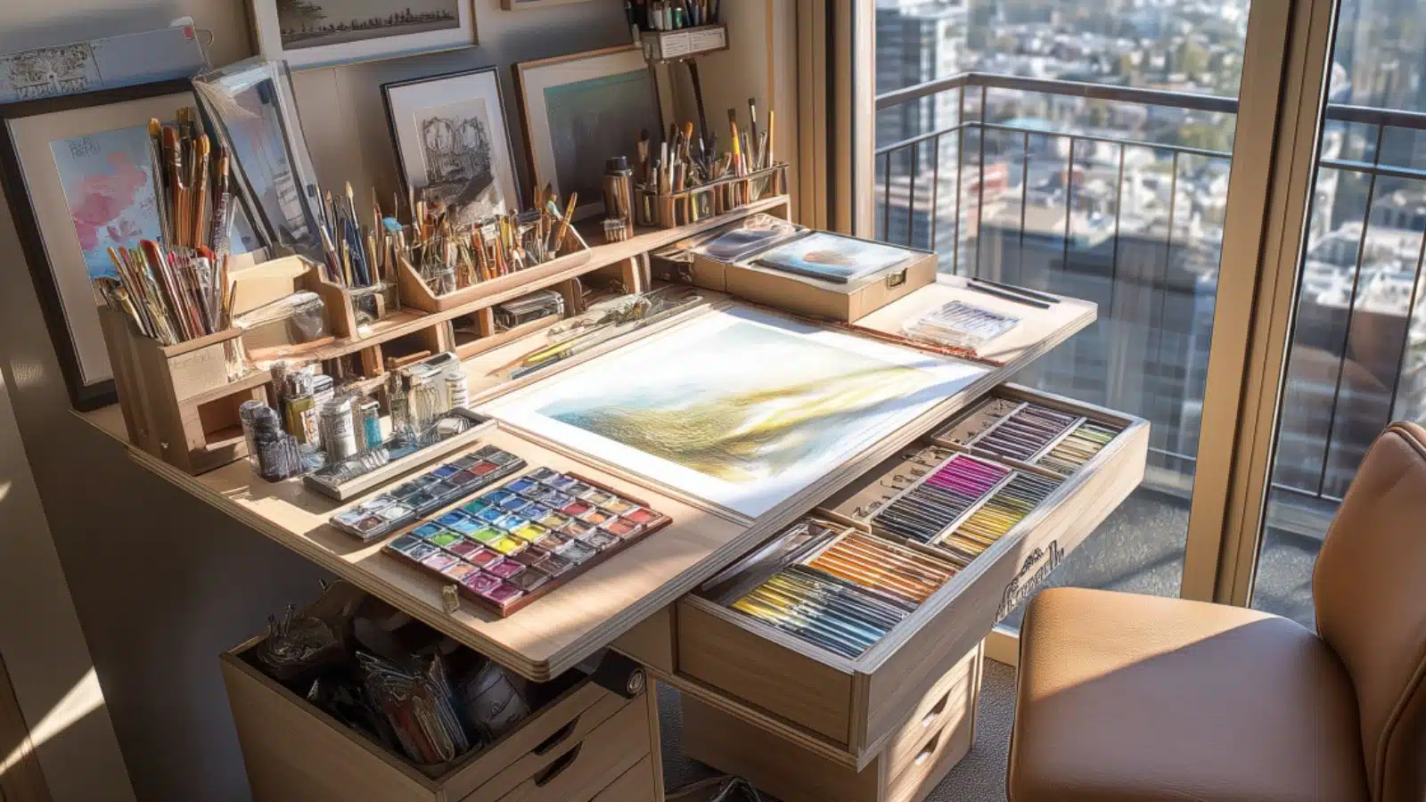 Compact Artist Desk Workspaces for Urban Homes