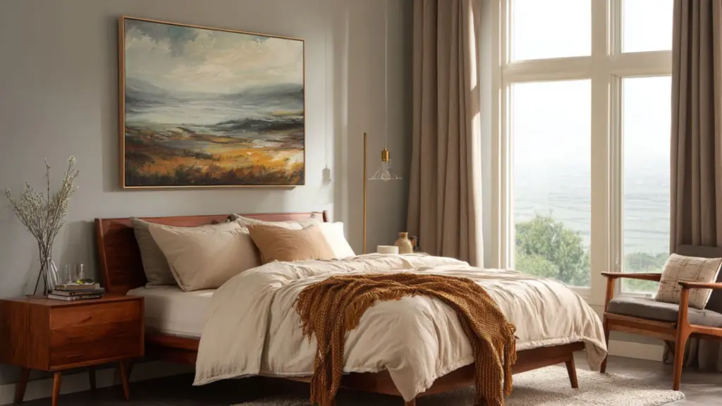 Large Canvas Bedroom Art for Statement Wall Decor